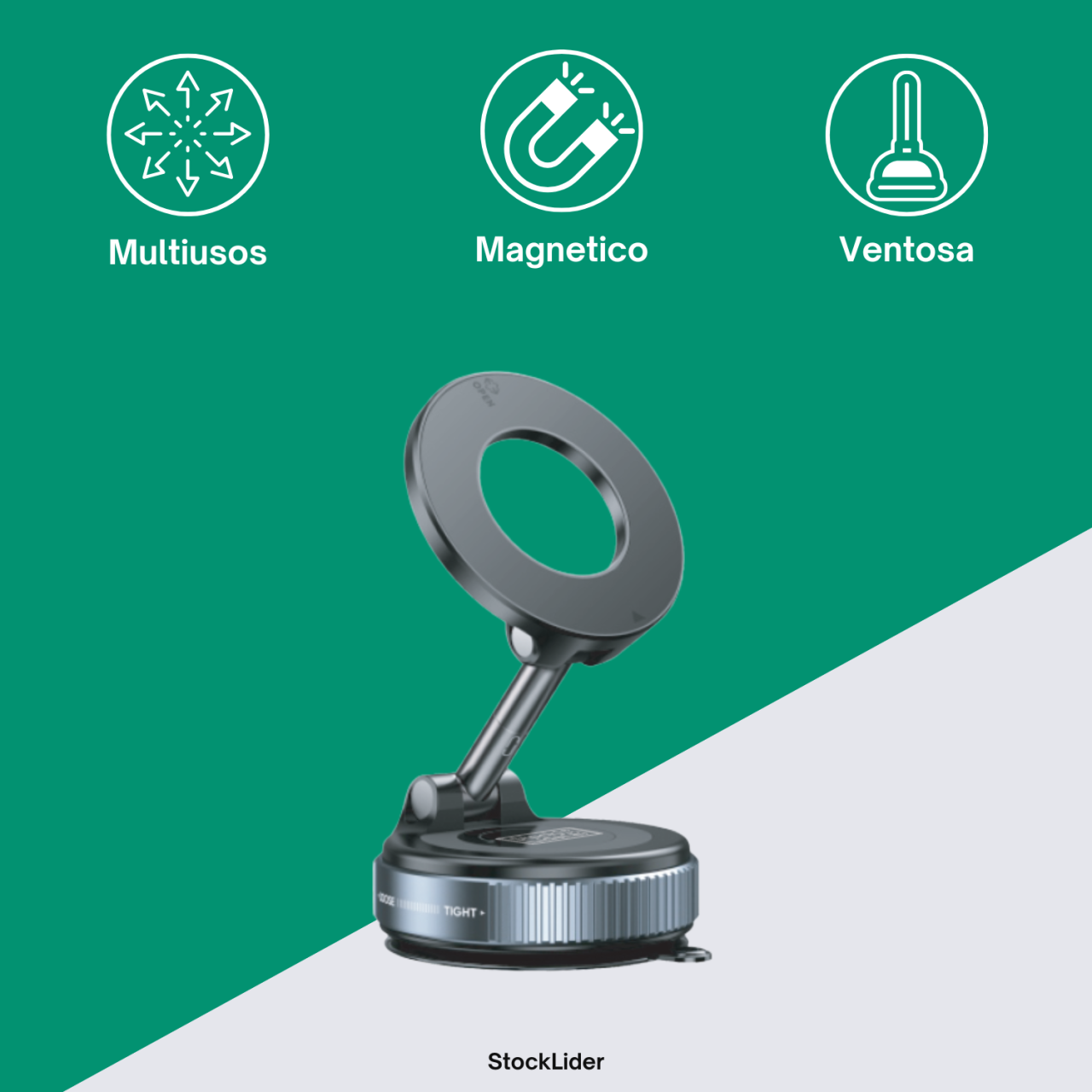 Pon Tu Móvil Donde Sea Con Nuestro Soporte Pro™ Magnético Con Succión