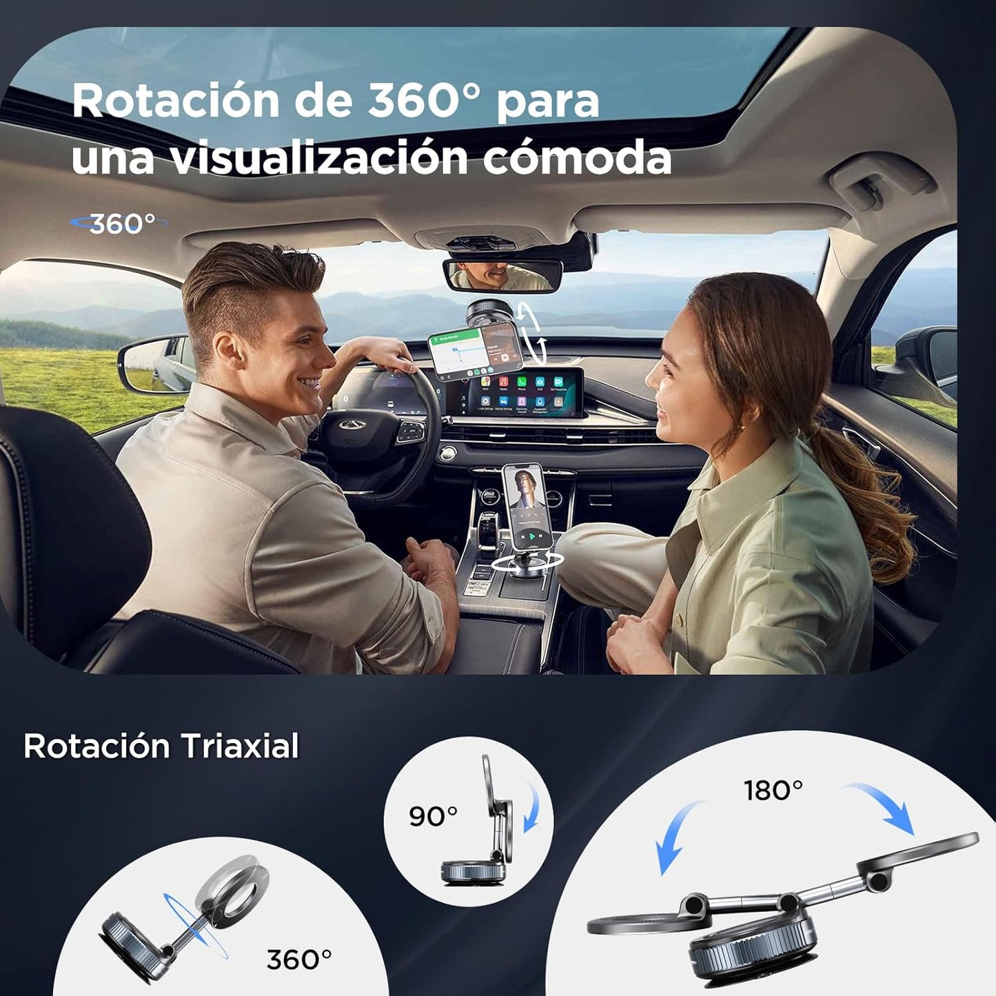 Pon Tu Móvil Donde Sea Con Nuestro Soporte Pro™ Magnético Con Succión